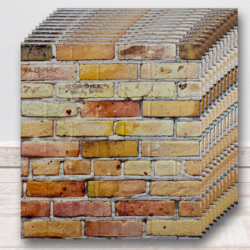 3D Wall Stickers Brick Wallpaper Thicken and Self-Adhesive Waterproof DIY Kitchen Restaurant Bar Home Wall Decal Sticker: PE007-A