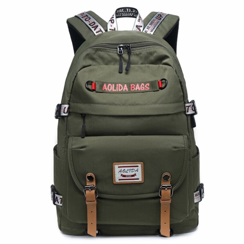 Mochilas de escuela para niñas y adolescentes de tamaño grande a la , mochila escolar de estilo coreano para niñas, bolsa para portátil para estudiantes, para chicas: green