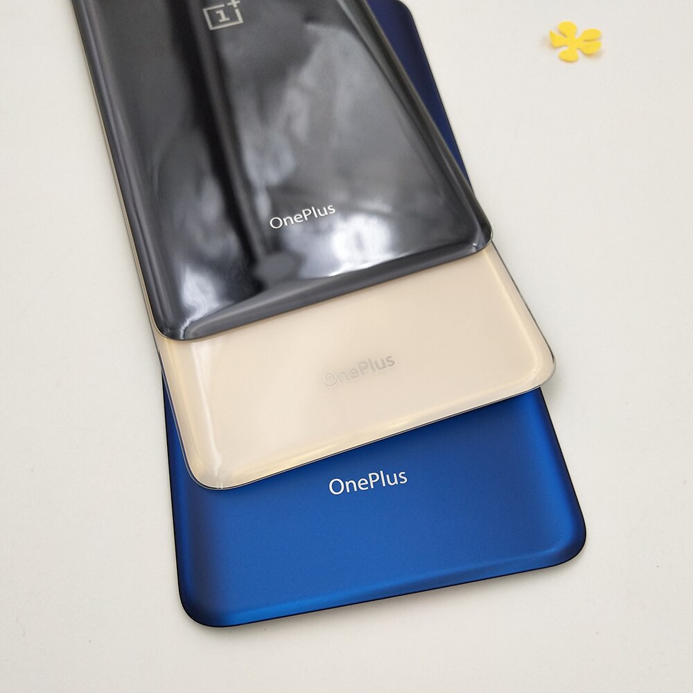 Oneplus 7 pro 7 pro lasinen takakansi takaluukun kotelon kotelon vaihto yhdelle plus 7 pro kameralinssillä + liimalla