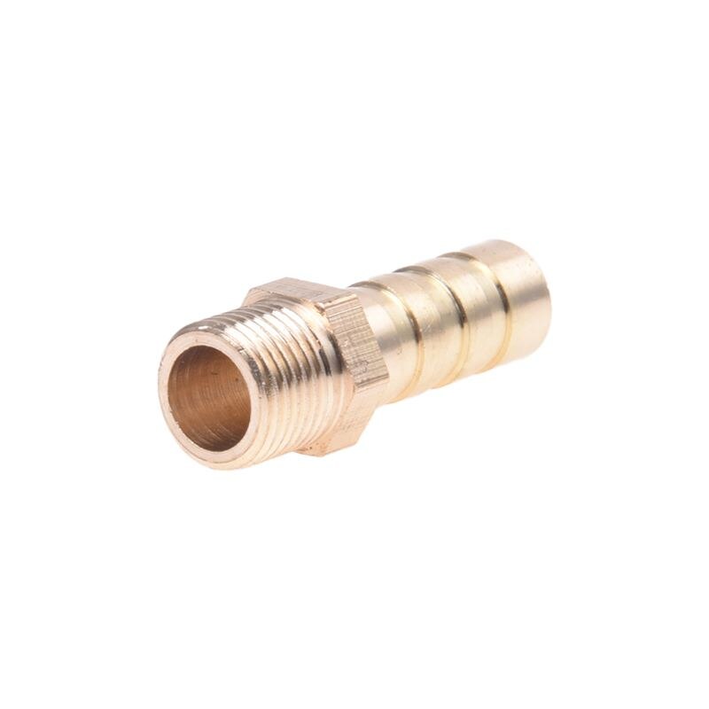 Uds latón 8mm tubería de Gas espiga para manguera 1/8 "PT rosca macho juntas Accesorios