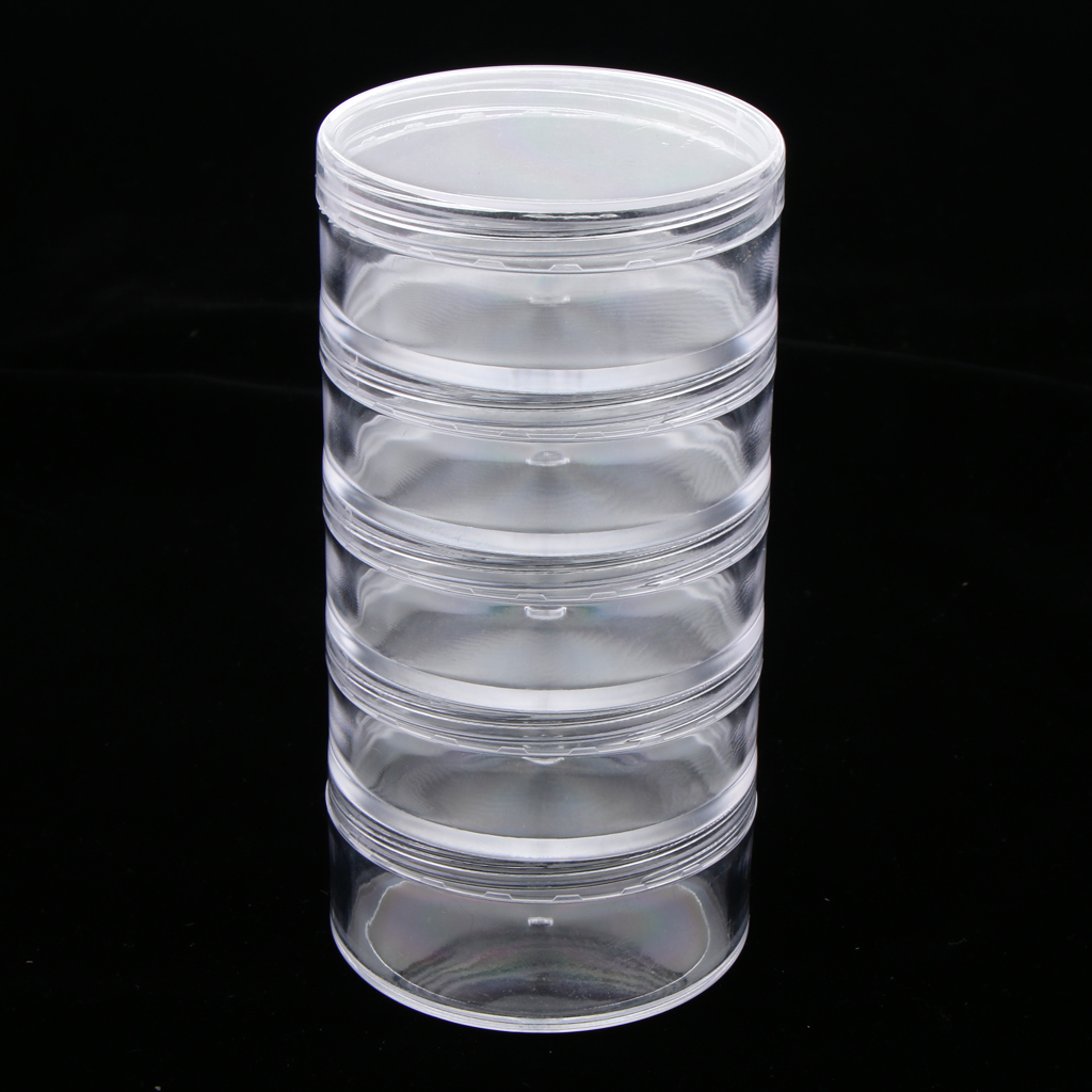 5x70ML Plastic Bottle Cosmetic Makeup Jar Pot Cream Balm Container