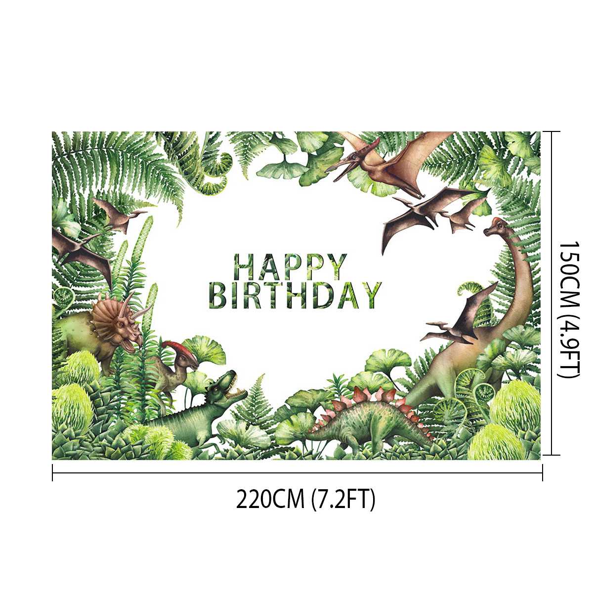 World Dinosaur Party Background for Photo Photography Backdrop Newborn Happy Birthday Theme Decoration