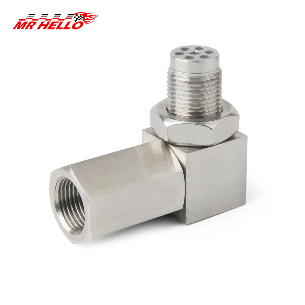 Universal 90 Degree or 45 Degree Oxygen Sensor Extender 02 Bung Extension Catalytic Converter O2 Oxygen Sensor Spacer