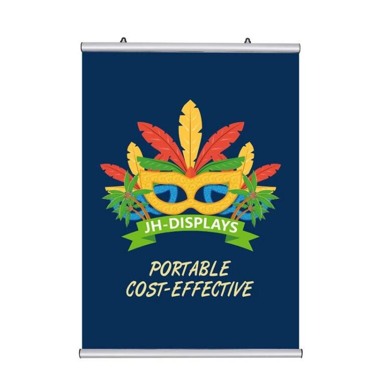 60cm Ceiling Painting Advertising Square Hook Plastic Poster Rail