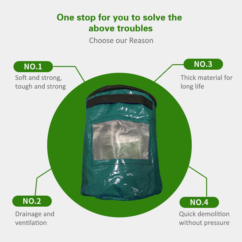 PE Manure Bag For Earthworm,Tree/Manure Planting Bag For Home Gardening/Flower Nursery Fruit Earthworm Nutrient Soil Culture Bag