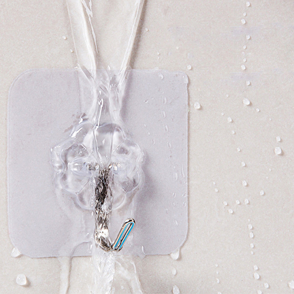 2/6/10 pièces crochet de suspension ventouse adhésif mur aspirateur ventouse salle de bain lourde Transparent support de charge en acier inoxydable Transparent