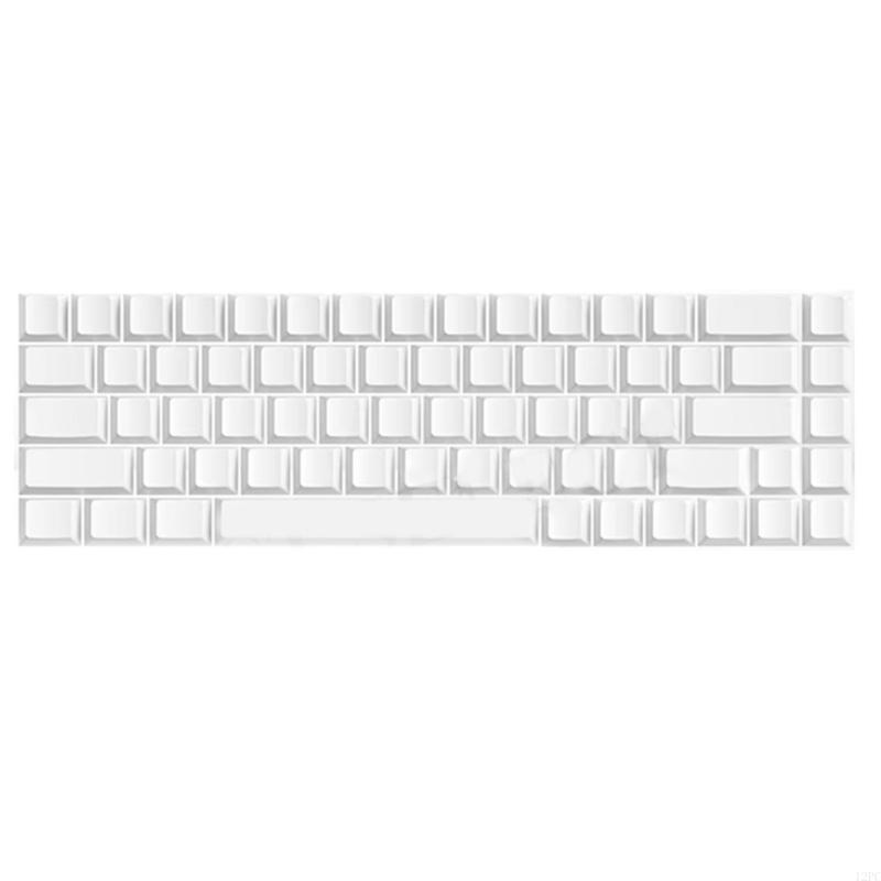 12pc 68 Key Originele hoogte Witte KeyCaps No Lettering Duurzaamheid PBT voor minimalistische toetsenbordliefhebbers en