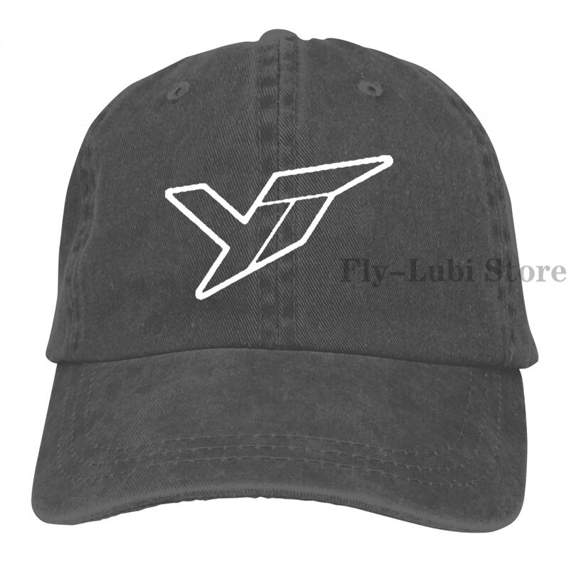 Yt Industries Outline Baseball cap men women Trucker Hats adjustable cap: 2-Black