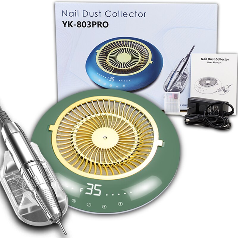 Nowy 2w1 35000 obr/min wiertarka robić paznokci maszyna z silne ssanie odpylacz robić paznokci niski poziom hałasu robić paznokci odkurzacz maszyna robić manicure