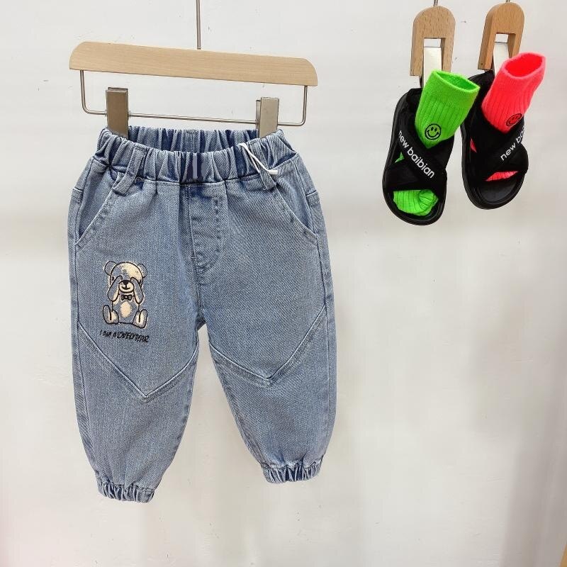 Pantalones vaqueros para niñas y niños, bonitos pantalones vaqueros para bebés y niños,
