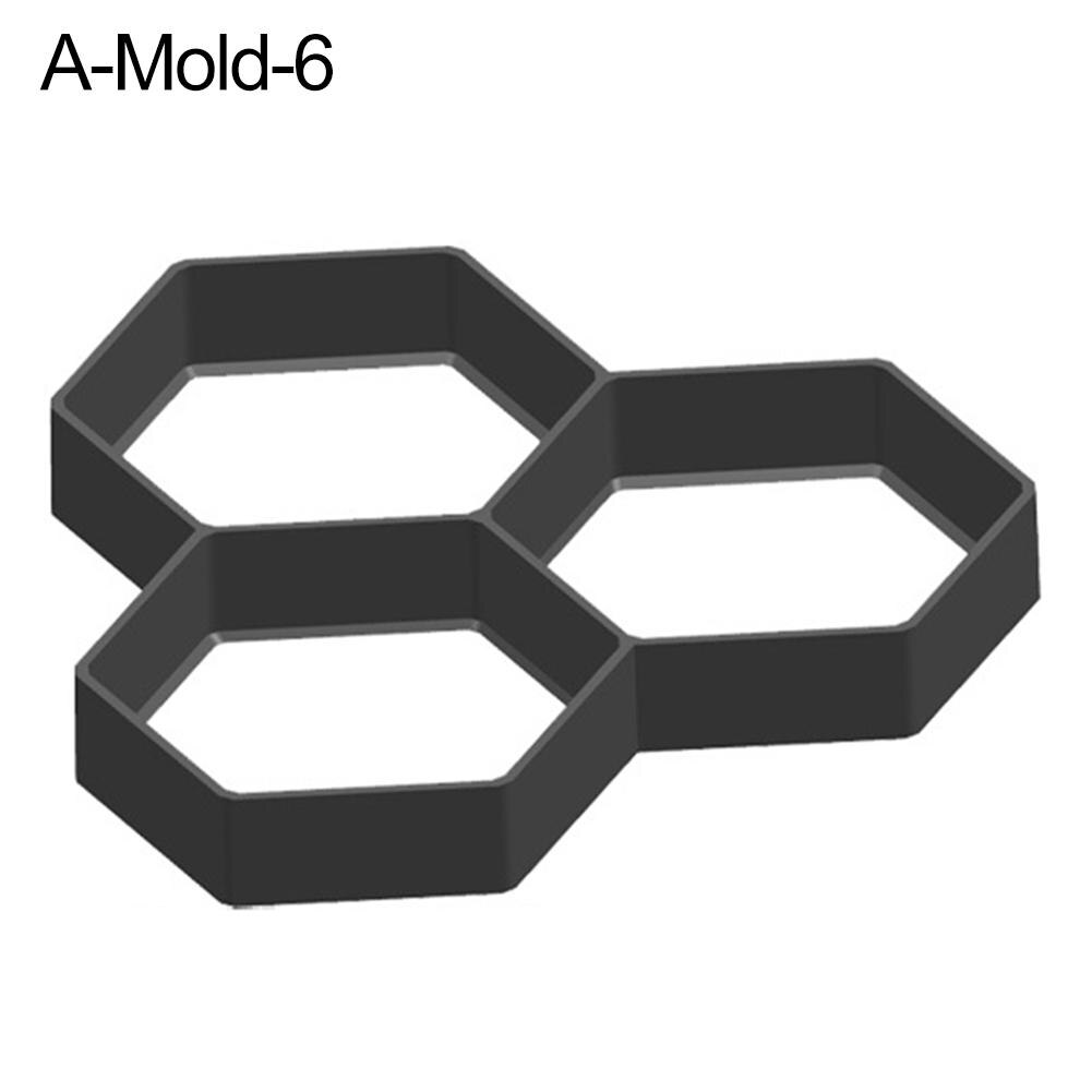 Pave Garden Reusable DIY Stone Road Concrete Cement Brick Paving Pavement Mold Practical Garden Buildings: A