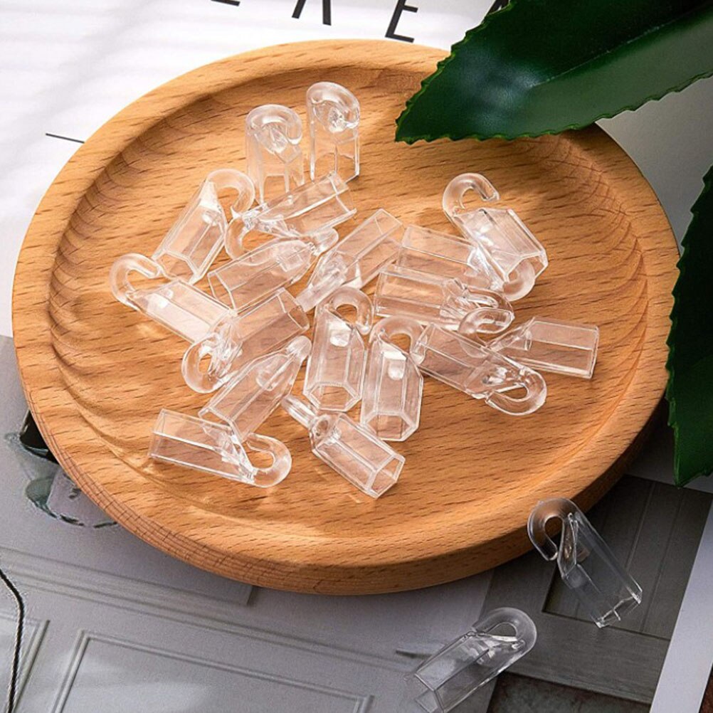 6Pcs Venetian Blinds Pulling Rod Transparent Curtain Vertical Wand Accessory