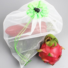 3 Pcs Herbruikbare Mesh Produceren Bags Wasbare Eco Vriendelijke Tassen voor Boodschappen Opslag Fruit Groente Speelgoed Opbergtas