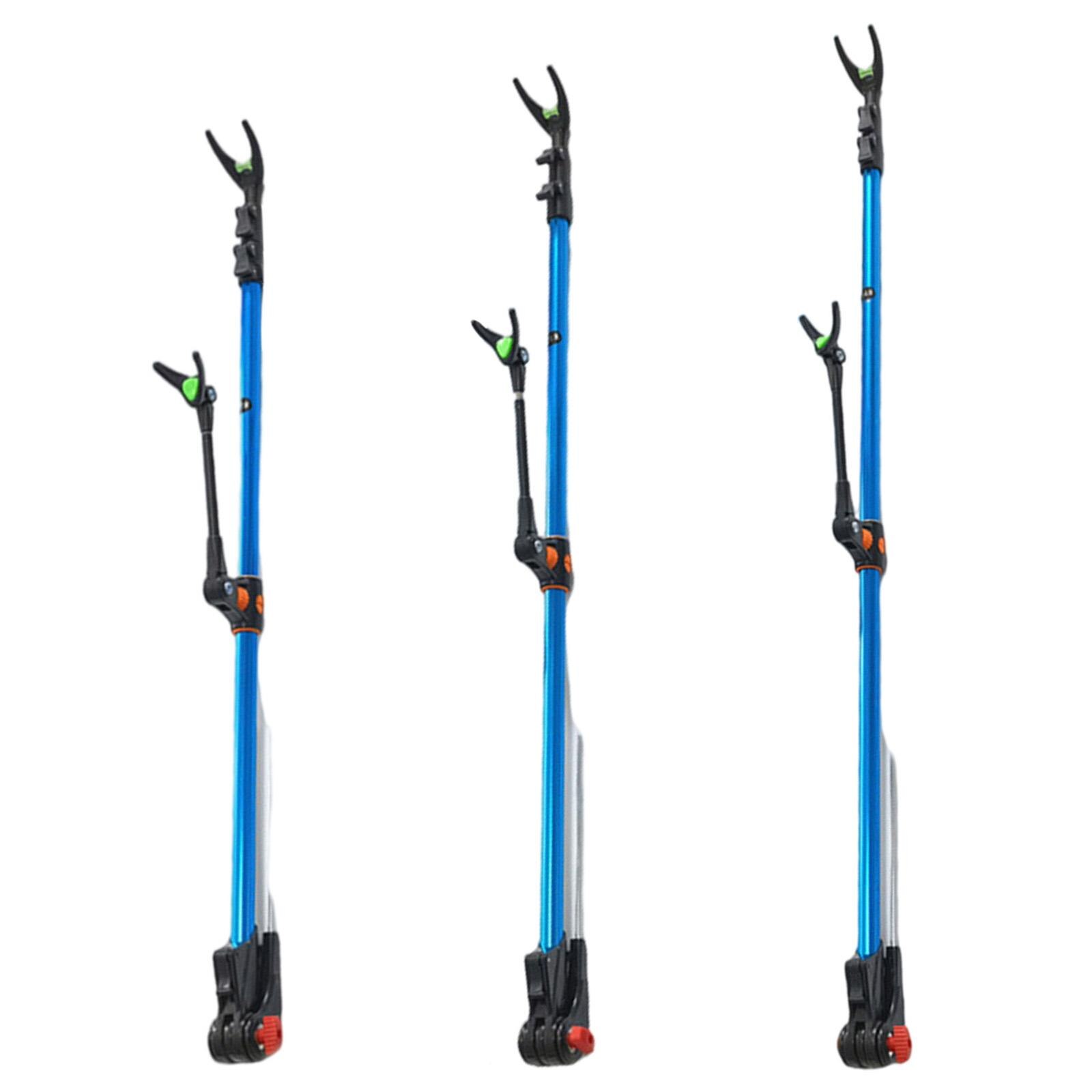 Telescopic Fishing Rod Holder Pole Stand Bracket Rack Aluminum Alloy Extending Rod Rest Adjustable Fishing Rod Holder Equipment