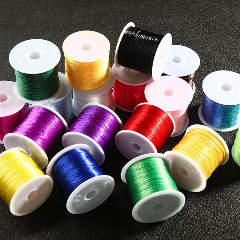 60M/Roll Sterke Elastische Crystal Frezen Cord 1Mm Voor Armbanden Stretch Discussie String Ketting Diy Sieraden Maken cords Lijn