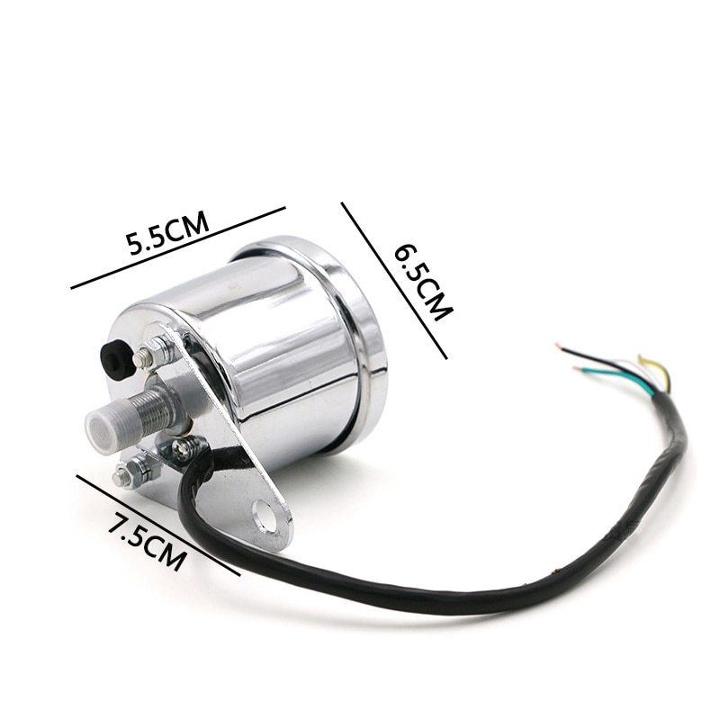 Motorcycle Speedometer LED digita Indicator light Tachometer Cafe Racer Tachometer indicator Oil Meter LCD table