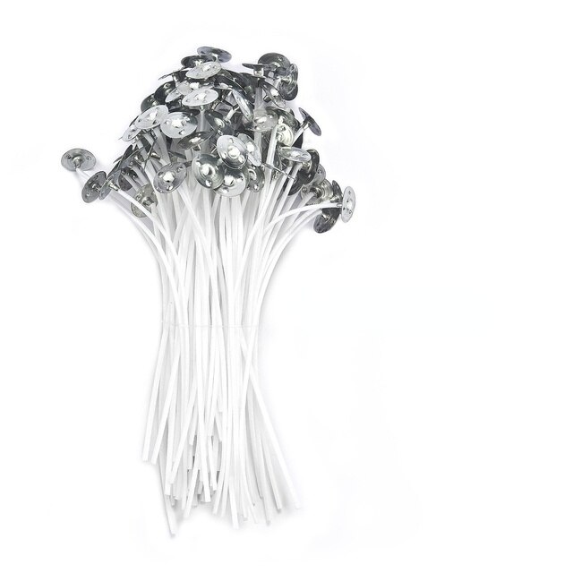20pcs/bag Pure Cotton Core Candle Wicks Diy Candle Making Pre-waxed With Oil Wicks For Party Supplies: B 10CM 20PCS