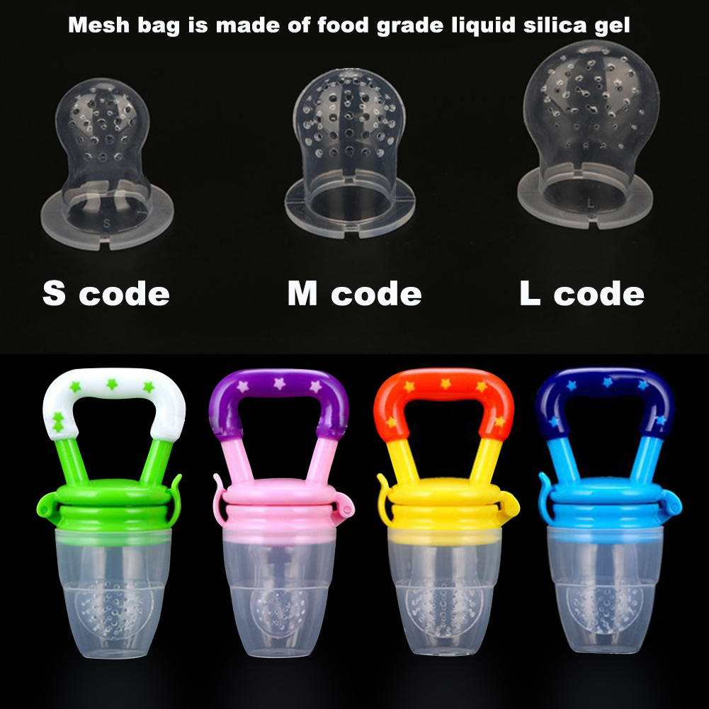 Baby Soft Silicone Pacifier Bottle Fresh Food Nibbler Kids Fruit Feeder Nipple bite baby pacifier food bite bag baby pacifier