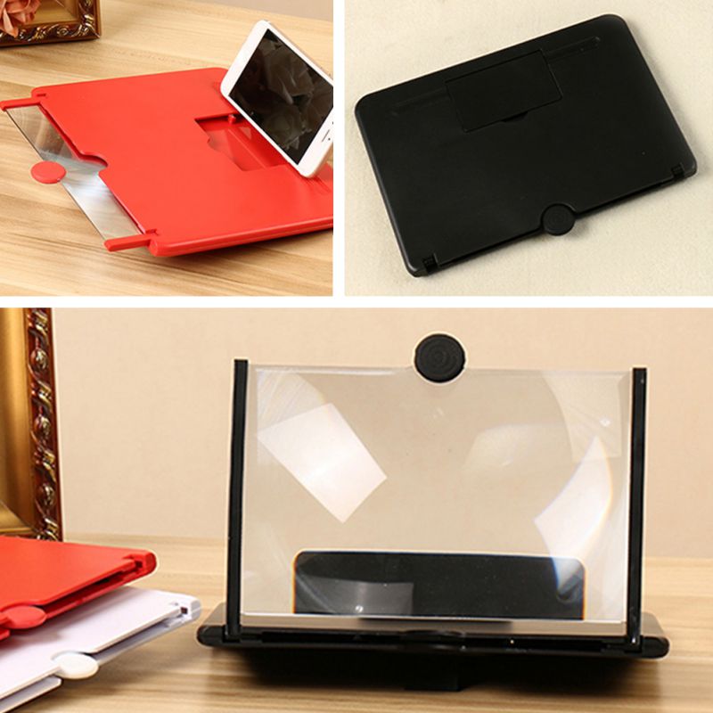 3D HD Mobile Phone Adjustable Angle Magnifier Projector Screen For Movies Videos