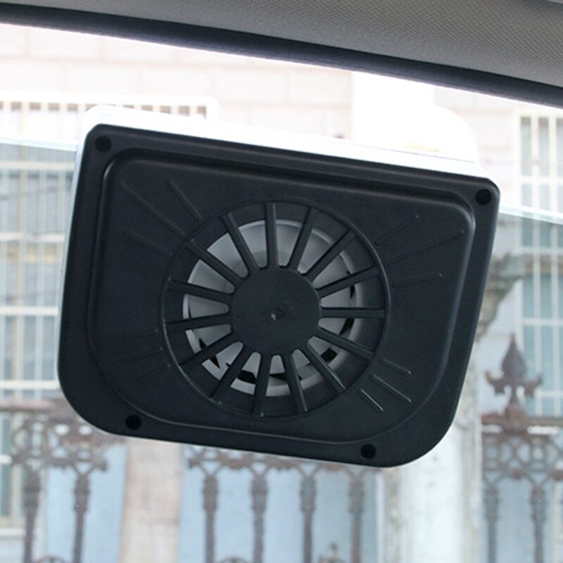 Énergie solaire Mini climatiseur voiture Auto évent ventilateur frais climatiseur Portable E7CA