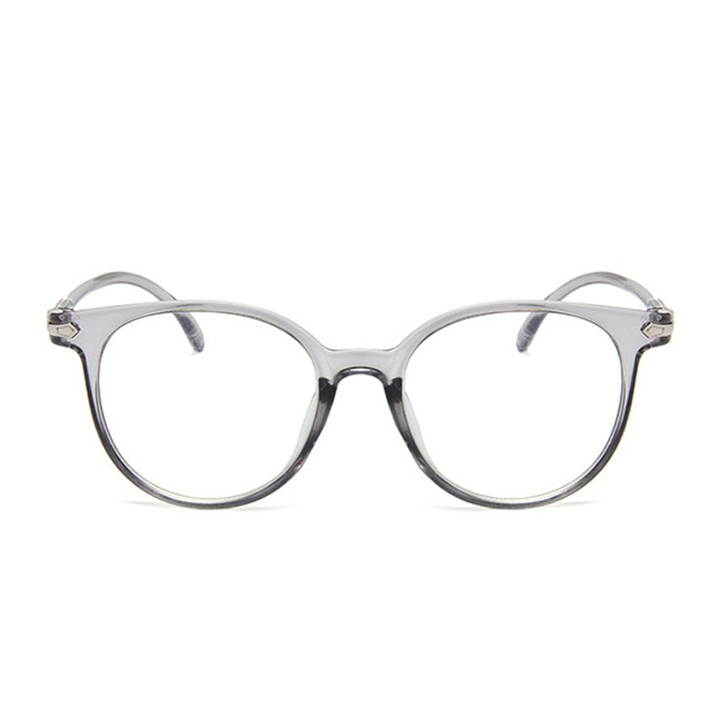 Women Spectacle Optical Frame Glasses Clear Lens Lady Vintage Computer Anti-Radiation Eyeglasses: Grey