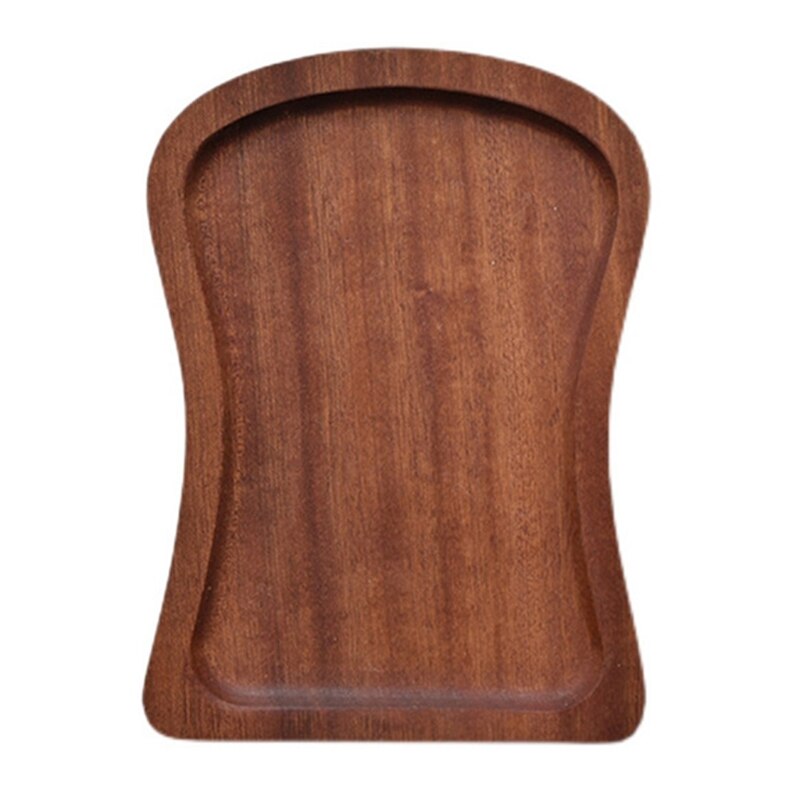 13ME 4 Shapes Wooden Serving Trays Wooden Plate Storage Tray Tea Dessert Dinner Breads Fruits Snack Food Display Dishes Trays