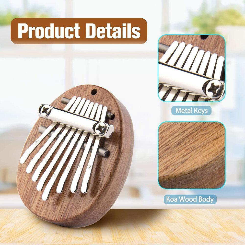 8-tone Kalimba Thumb Piano Mini Eight-tone Kalimba Finger Piano Musical Instrument Eight-tone Keyboard Wooden Finger B4t7