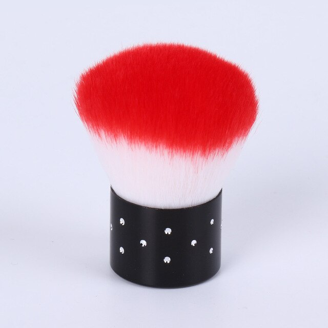 Nagel Penseelgereedschappen Soft Cleaner Voor Acryl Uv Gel Nail Art Dust Brush Manicure Pedicure Gel Polish Remover Manicure Pedicure tool: Red