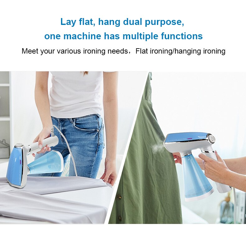 2022 Foldable Clothes Steamer 1600W Powerful Handheld Portable Travel Garment Steamer Steam Iron