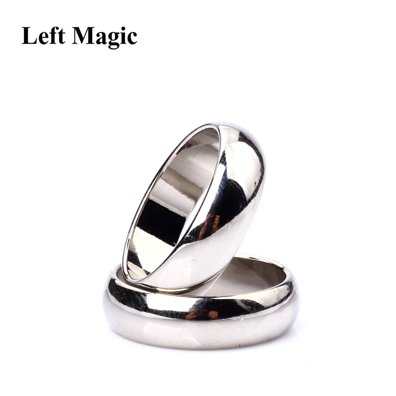 1 Pcs Zilver Gewelfd Pk Ring Magnetische Ring Pk Ring Magic Show Magic Props Goocheltrucs B1060