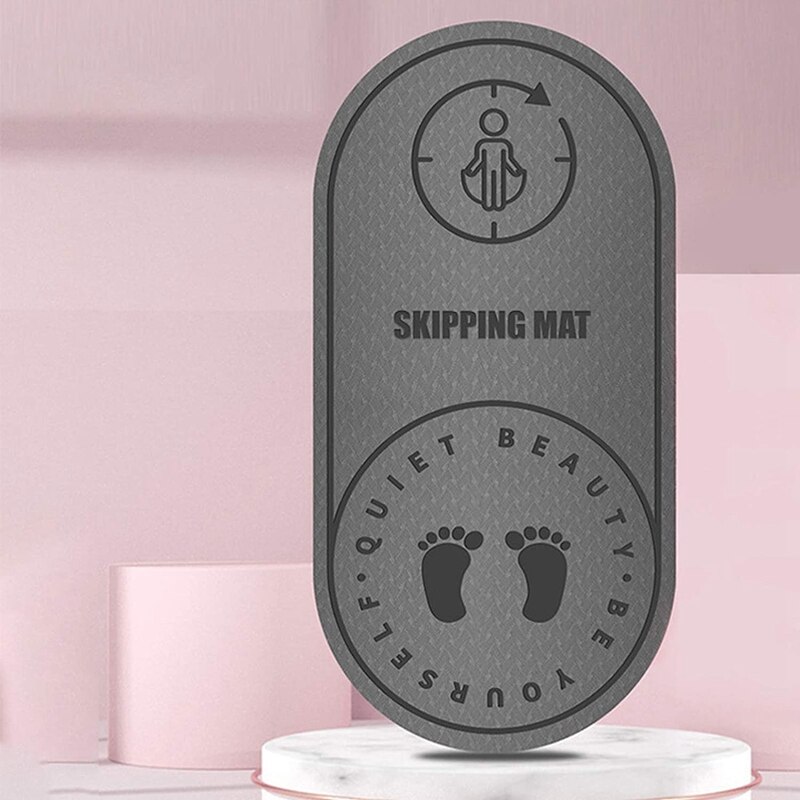 - seilspringmatte, ,8mm- lagig, geräuschdämpfend, geeignet für alle yoga- und pilates-übungen