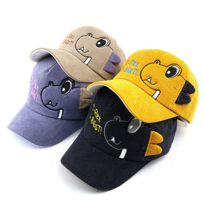 Boys Girls Children Caps Hats Child Adjustable Sun Protection Cartoon Print Casual Visors