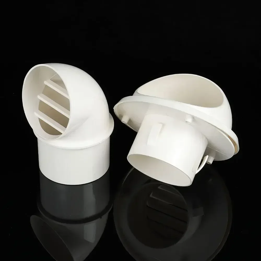 PVC Ventilation Exhaust Grille round Wall Ceiling Air Vent Grille Ducting Cover Outlet Heating Cooling Waterproof Vent Cap