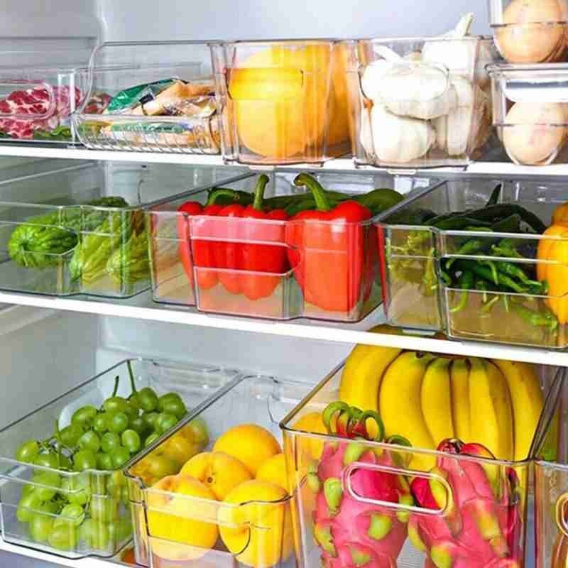 Cocina del hogar caja para el frigorífico tipo cajonera huevo mascota caja de almacenamiento congelado de alimentos sellado caja de mantenimiento fresco