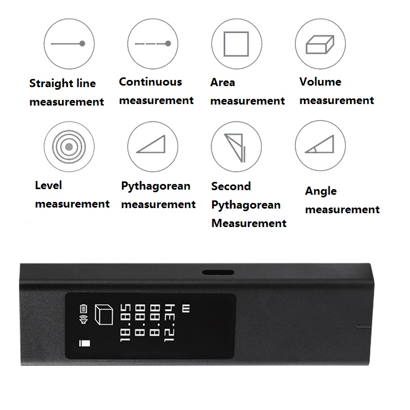 40m range finder LS5 OLED Touch Screen Distance Meter High Precision Measurement Electronic Digital rangefinder