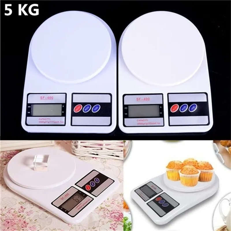 5 kg/7 kg/10 kg LCD-Display Digitale Küchenwaage 1 g Hochpräzise elektronische Lebensmittelwaage zum Kochen Backen Wiegen Messwaage