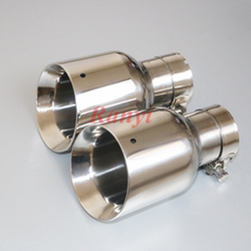 Embout pour système d'échappement universel en acier inoxydable, 1 pièce, tube de sortie pour voiture, modèle
