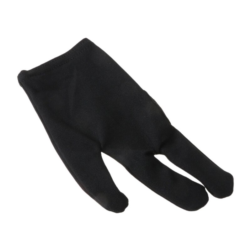 1pc Black Cue Billiard Pool Shooters 3 Fingers Gloves