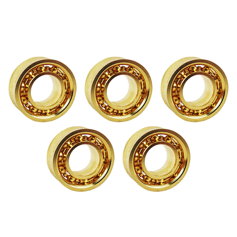 5Pcs Gold 10 Ball Kk Yoyo Bearing Extra Long Sleep Idling YOYO Bearing Yo-Yo Bearings: Default Title