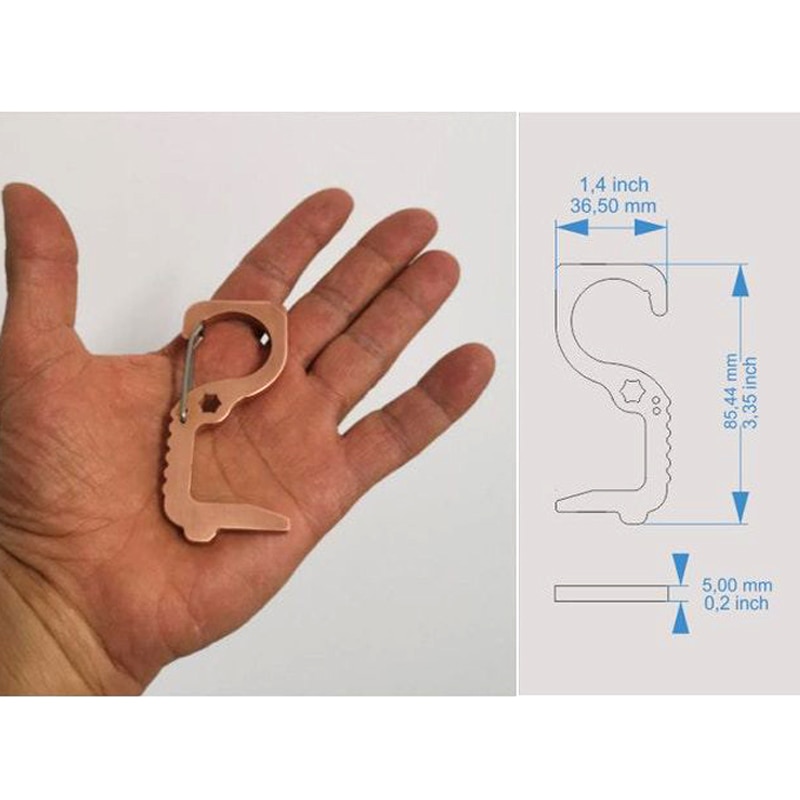 No Touch Open Door Assistant Portable Anti Germ Elevator Button Drawer Door Handle Assistant safety Contactless Door Opener