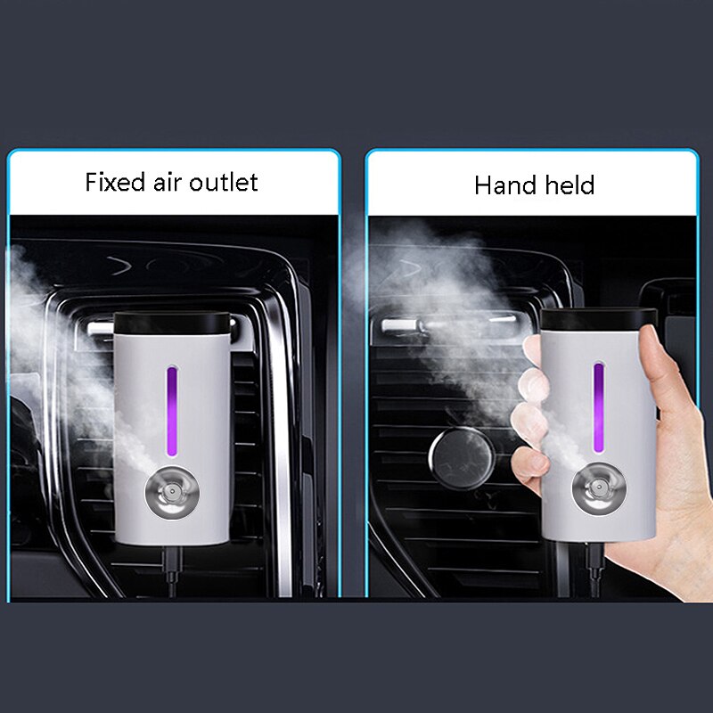 Air Humidifier Eliminate Static Electricity Clean Air Care Color Lights for Car Office