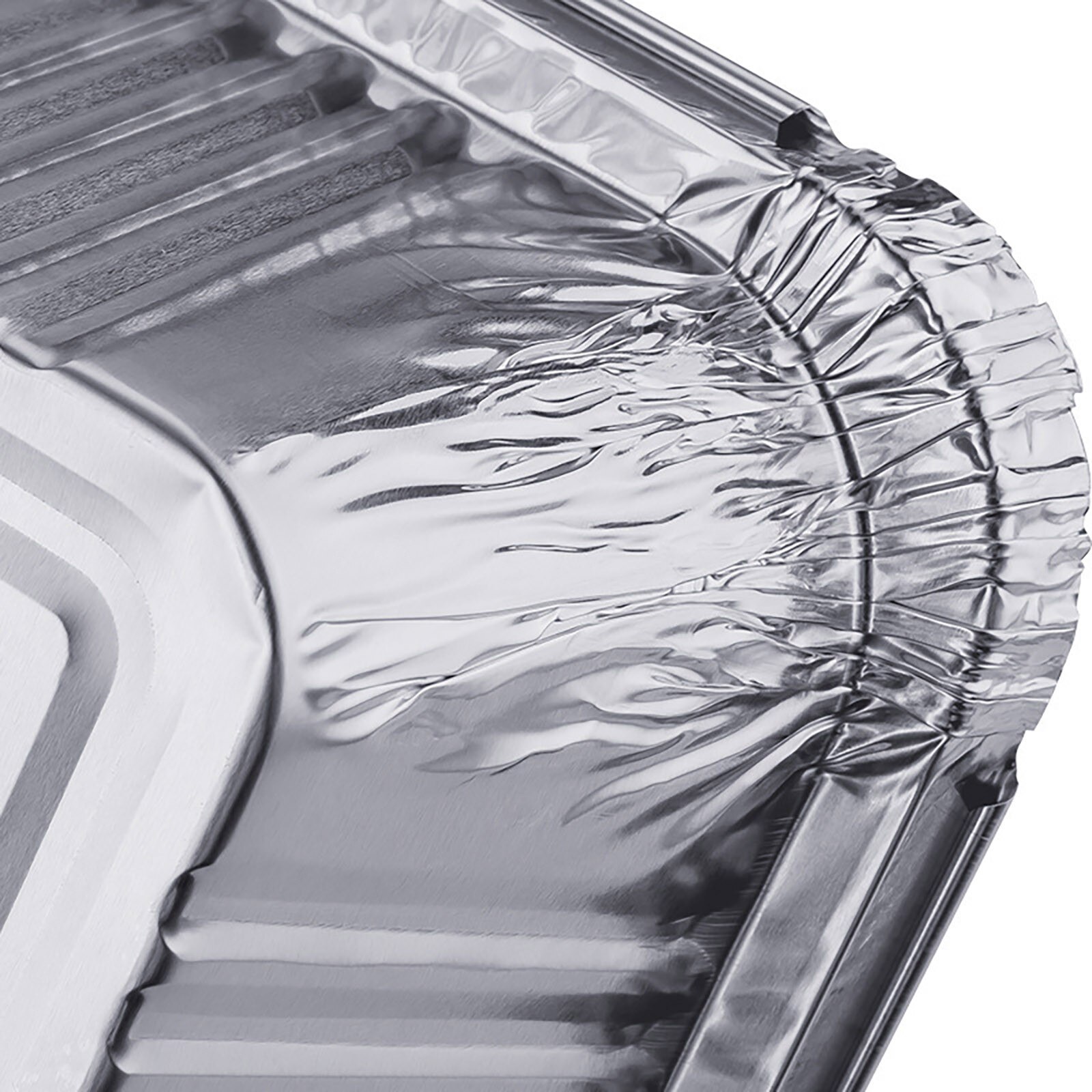 20PCS Disposable BBQ Drip Pan Non-stick Aluminium Foil Box Heat-resistant BBQ Tin Tray Disposable Food Containers Outdoor