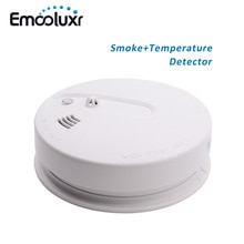 Wireless Smoke Heat Sensor Fire Alarm Detector for 433MHz Wireless Burglar Alarm System or Standalone Smoke Temperature Sensor