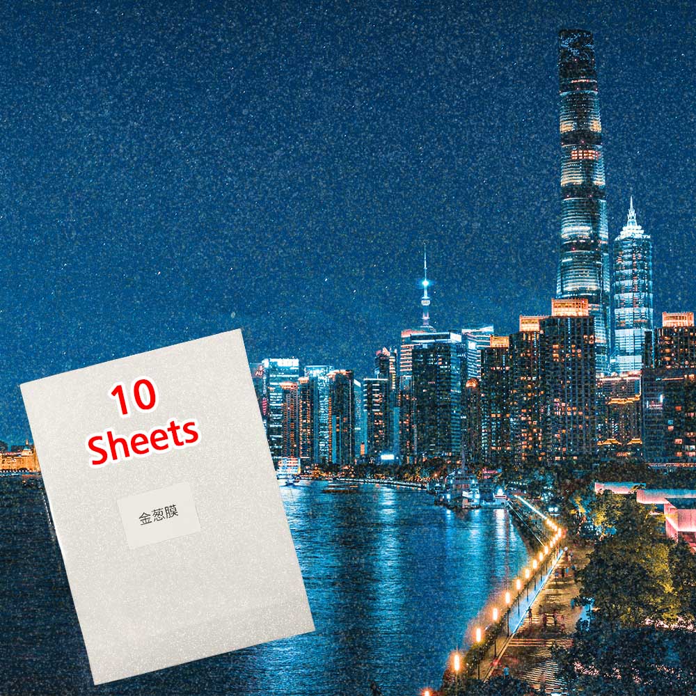 10 Sheets Terug Hart Koud Lamineren Film A4 210*297Mm Plakband Lamineren Op Papier Plastic Diy Pakket kleur Card Photo: Glitter Film