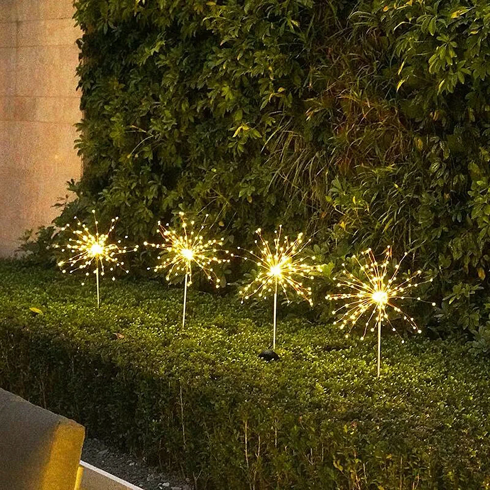 Anblub 90/150 Led Solar Vuurwerk Kleurrijke Outdoor Waterdichte Tuin Lampen Energiebesparing