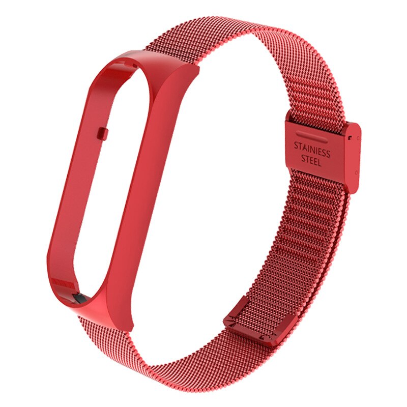Metal de aço inoxidável para mi banda 5 pulseira pulseira relógio inteligente substituível para xiaomi mi banda 5 pulseira pulseira esporte: 06