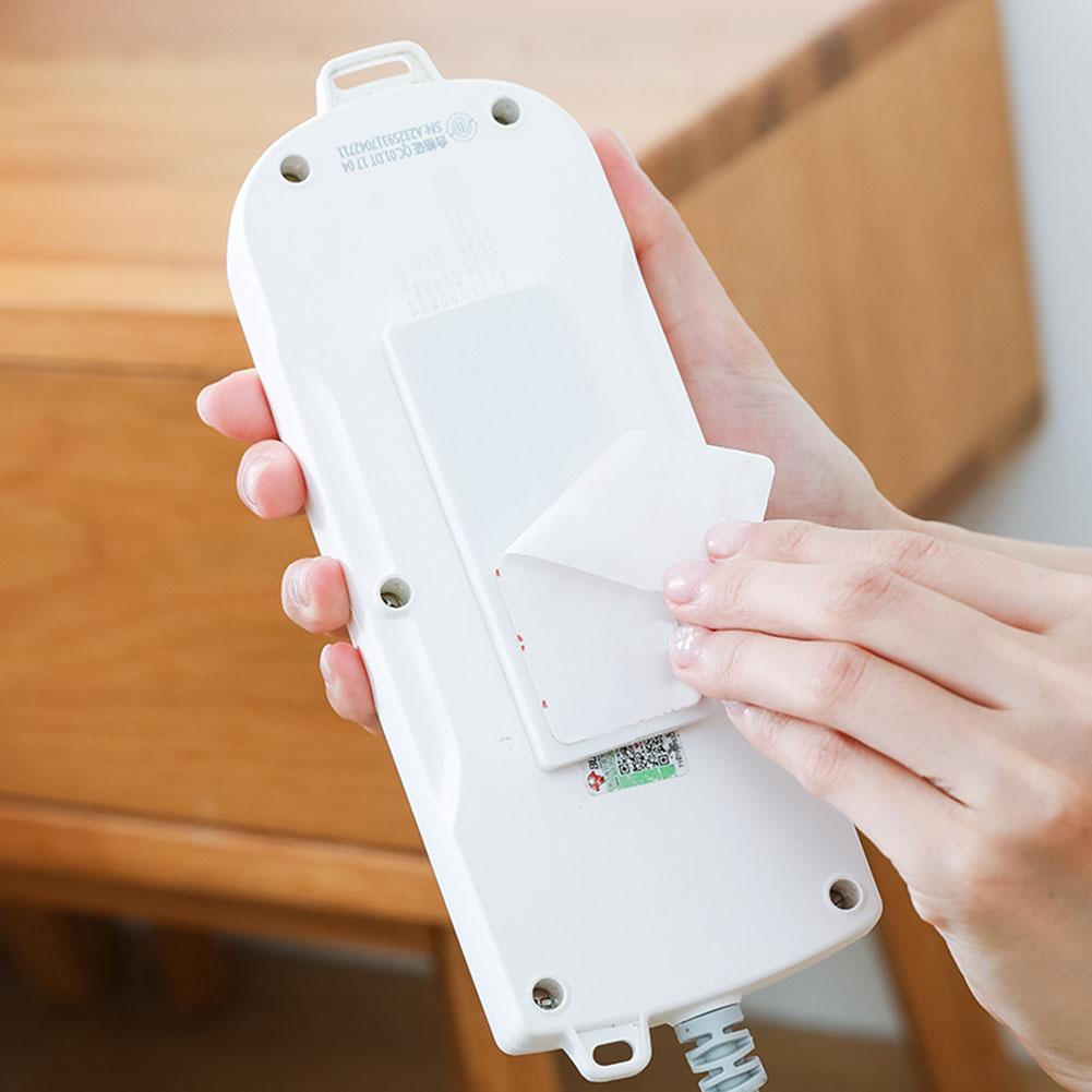 Power Strip Wire Management Socket Safety Tidy Organizer Wall Stick Holders Necessary Household Power Supply Board Gadgets