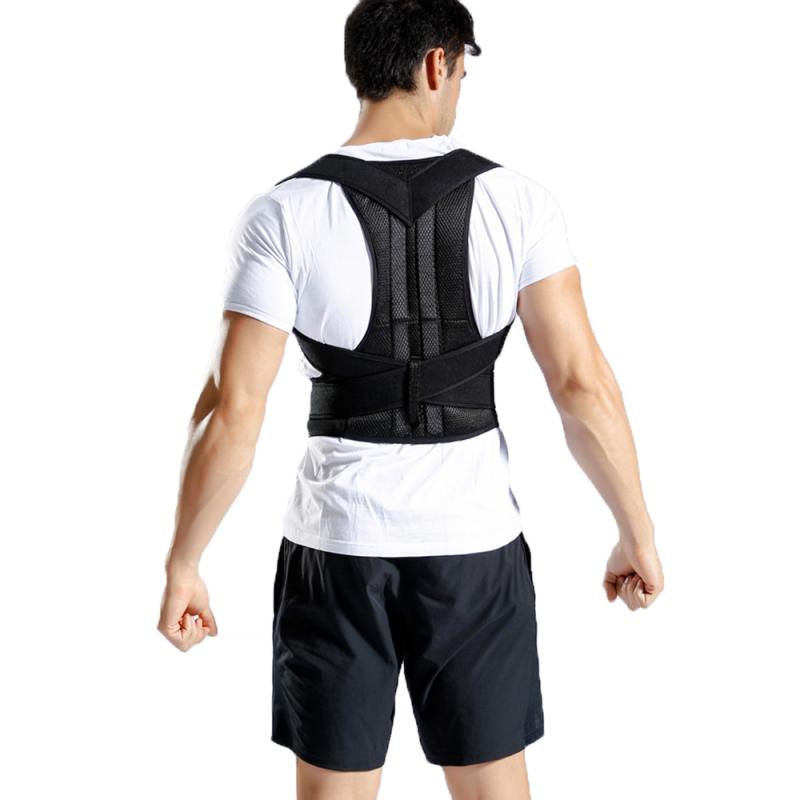 Rygsøjle tilbage korset kropsholdning korrektion stål stropper kropsholdning ryg ryg skulder støtte korrigerende bælte elastiske seler