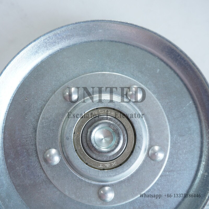 Elevator Wire Rope Roller OD90mm W11mm Bearing 6200