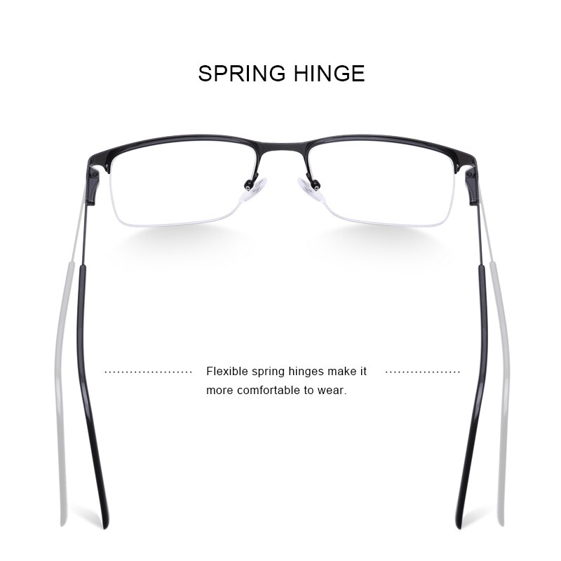 MERRYS-gafas de sol cuadradas para hombre, anteojos masculinos de , Montura de gafas de aleación de titanio, para miopía, graduadas, ultralivianas, S2059